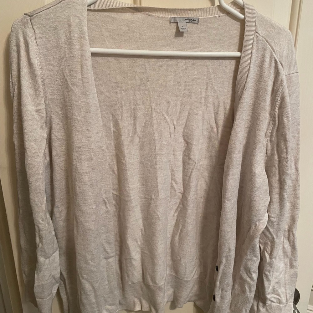 Halogen classic oatmeal cardigan XL
